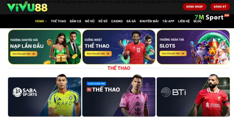 Khuyến mãi hot tại VIVU88